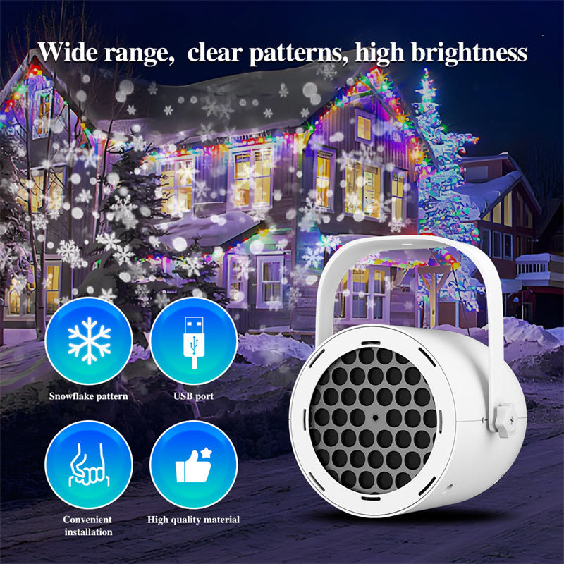 📢LAST DAY SALE ONLY 🔥🎅【🎁Best Christmas Gift🎁】🎄16-Pattern USB Christmas Projector Light
