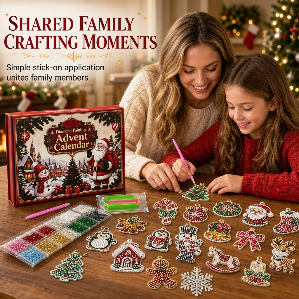🎅Xmas Hot Sales - 50% OFF🎁24-Day Christmas Countdown Ornament DIY Kit