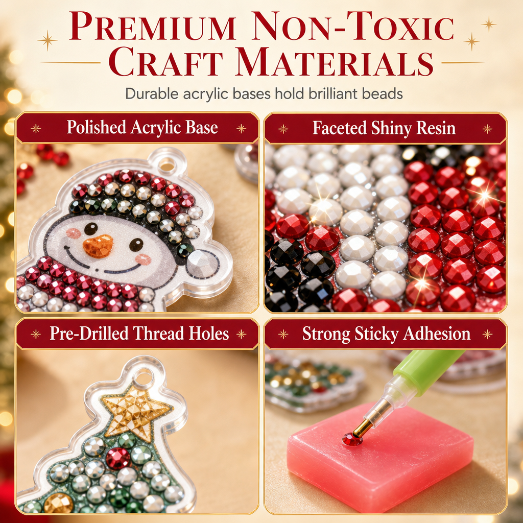 🎅Xmas Hot Sales - 50% OFF🎁24-Day Christmas Countdown Ornament DIY Kit