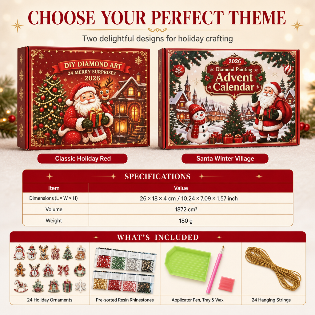🎅Xmas Hot Sales - 50% OFF🎁24-Day Christmas Countdown Ornament DIY Kit